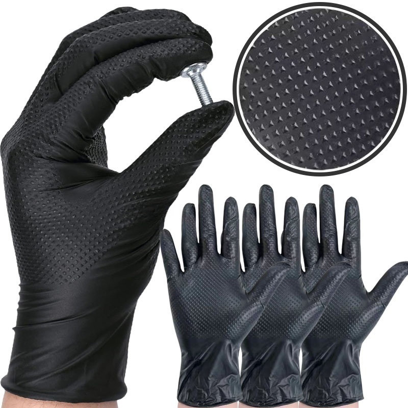 Nitrile Mechanic Glove - Heavy Duty Nitrile Gloves 8Mil Extra