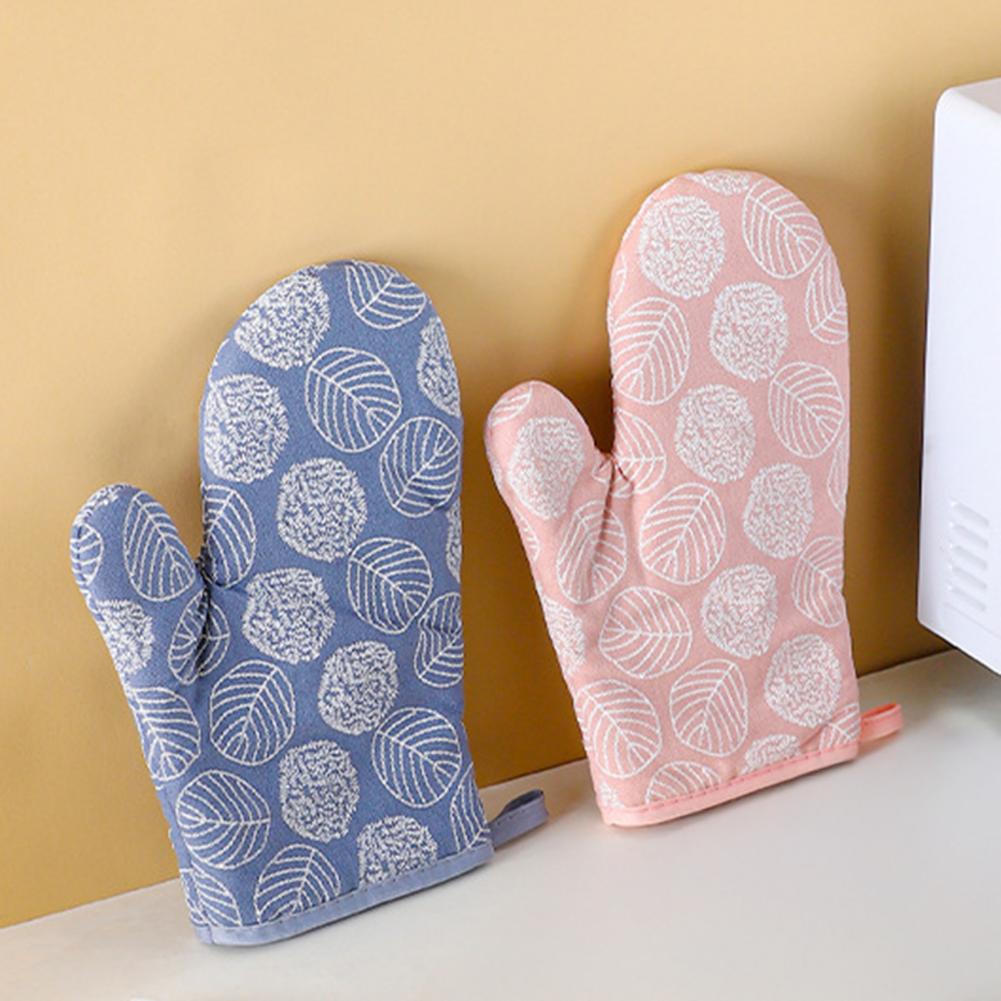 Oven Mitt Silicone - 2Pcs Heat Resistant Oven Gloves Non-Slip