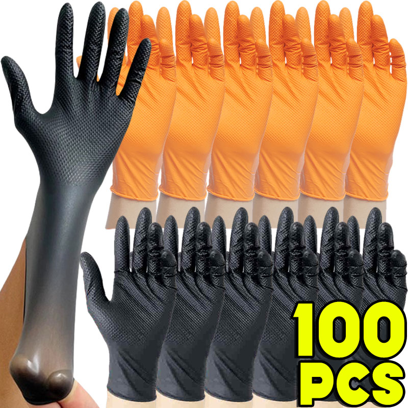 Nitrile Mechanic Glove - Thick Heavy Duty Nitrile Gloves 8Mil