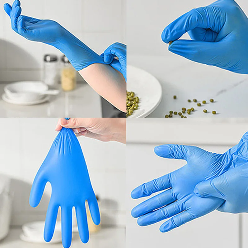 100PCS Blue Nitrile Disposable - Nitrile Mechanic Glove 评论和价格