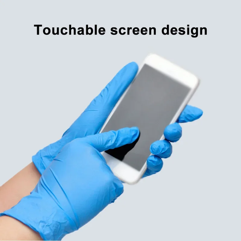 100PCS Blue Nitrile Disposable - Nitrile Mechanic Glove 评论和价格