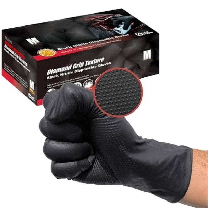 8Mil Heavy Duty Black Nitrile  - Nitrile Mechanic Glove 评论和价格