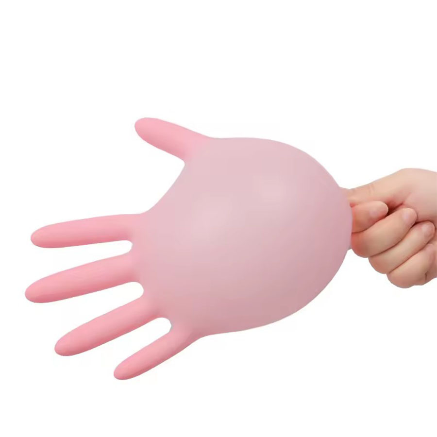50/100PCS Pink Nitrile Gloves  - Nitrile Mechanic Glove 评论和价格