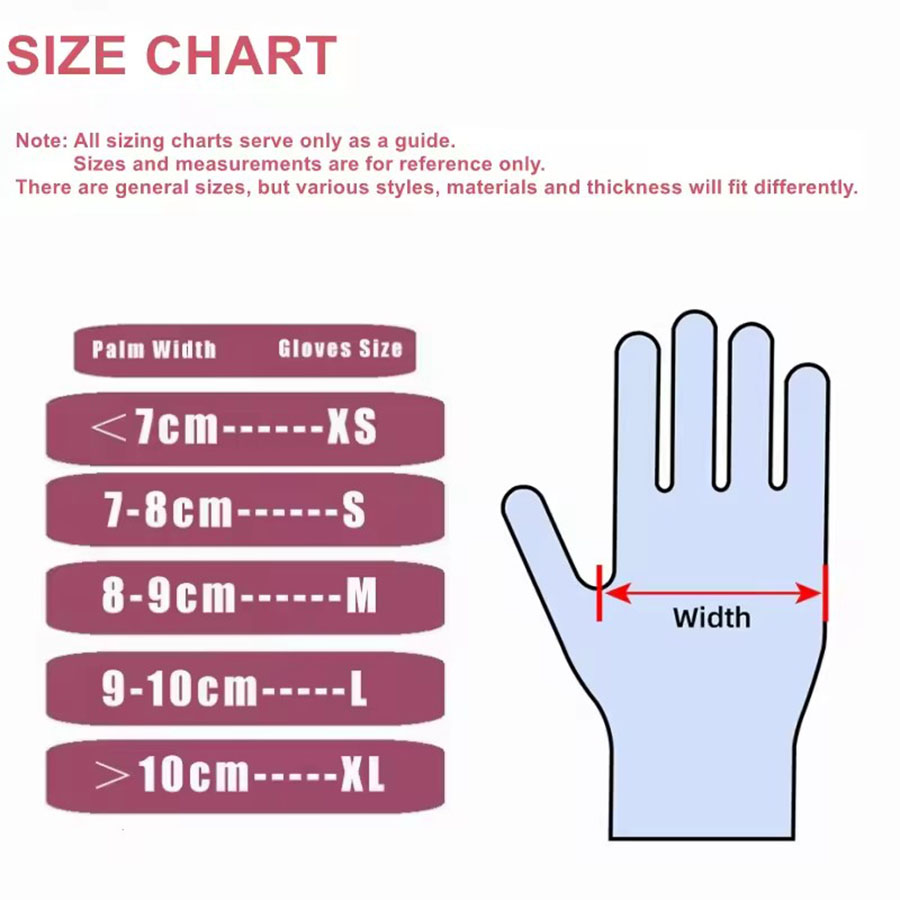 50/100PCS Pink Nitrile Gloves  - Nitrile Mechanic Glove 评论和价格
