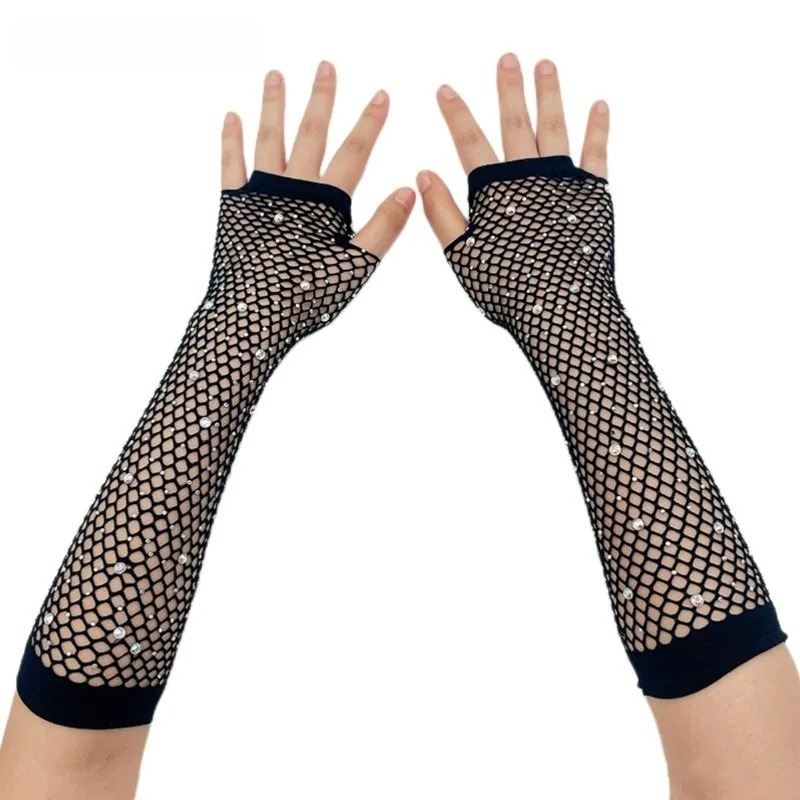 Wedding Breathable Fingerless  - Fingerless Glove Knit 评论和价格