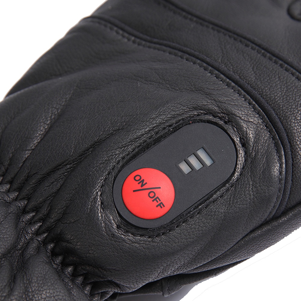 Heated Leather Gloves Men Wome - Ski Glove Waterproof 评论和价格