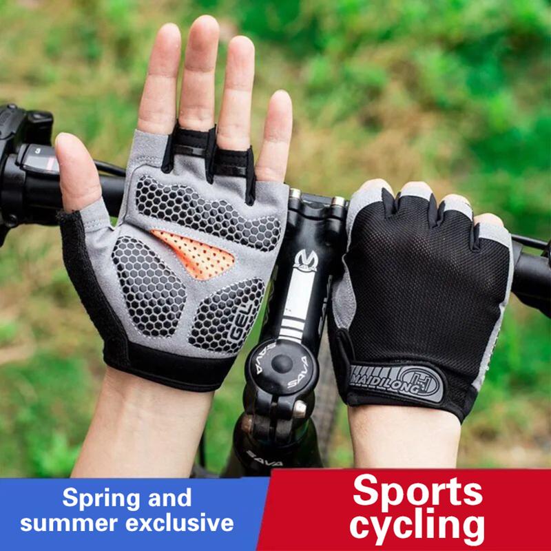 Half Finger Cycling Gloves Men - Fingerless Glove Knit 评论和价格