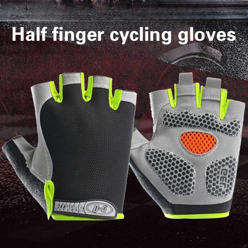 Half Finger Cycling Gloves Men - Fingerless Glove Knit 评论和价格