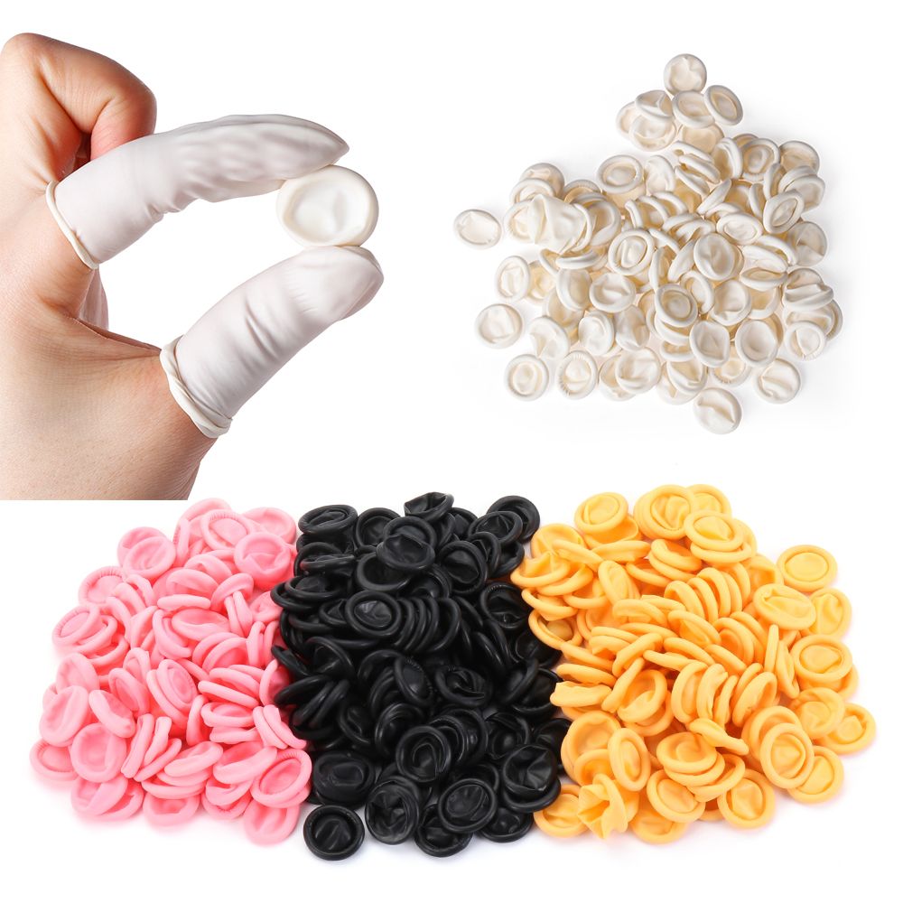 100PCS Disposable Finger Cover - Latex Disposable Glove 评论和价格