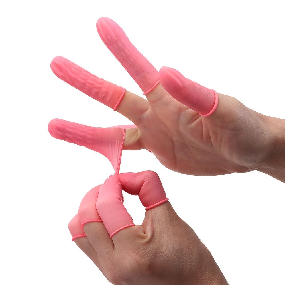 100PCS Disposable Finger Cover - Latex Disposable Glove 评论和价格