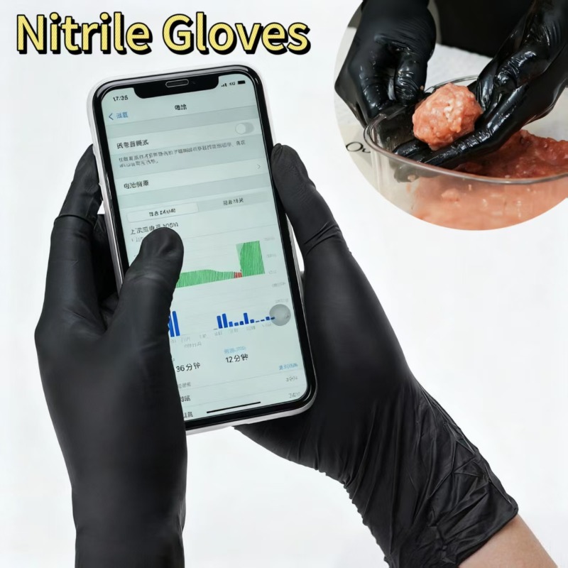 10-400pcs Black Nitrile Dispos - Nitrile Mechanic Glove 评论和价格