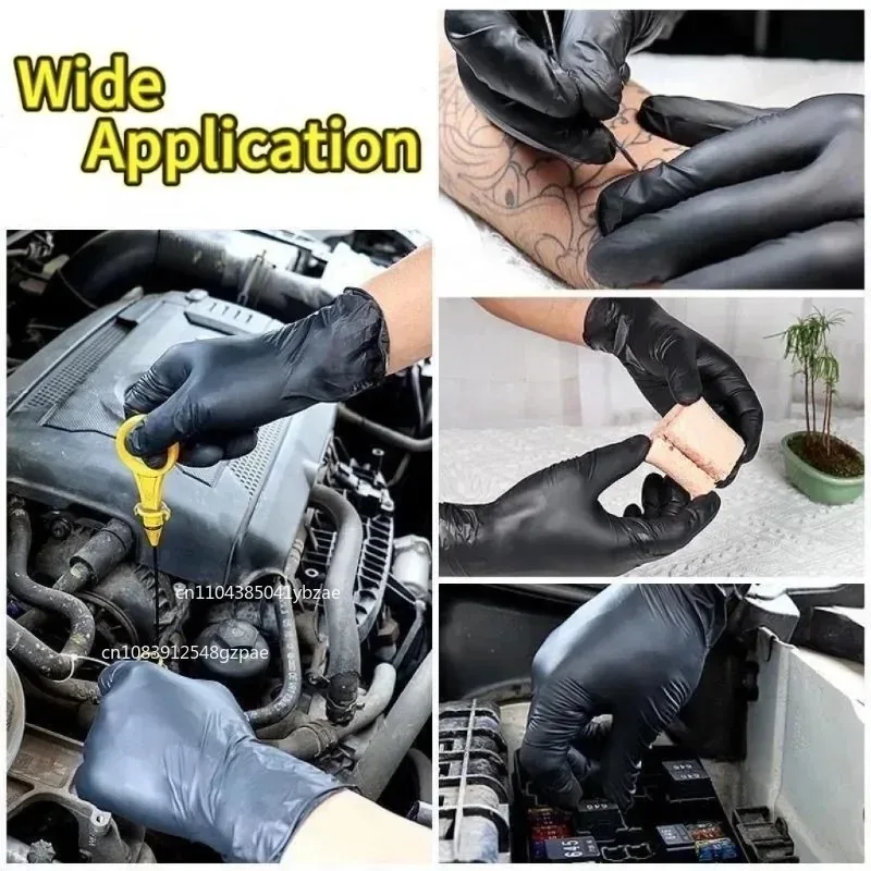 10-400pcs Black Nitrile Dispos - Nitrile Mechanic Glove 评论和价格