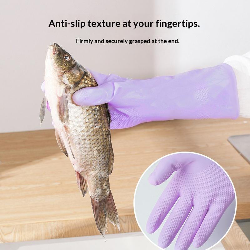 1Pair Latex Dish Washing Glove - Dish Glove Rubber 评论和价格