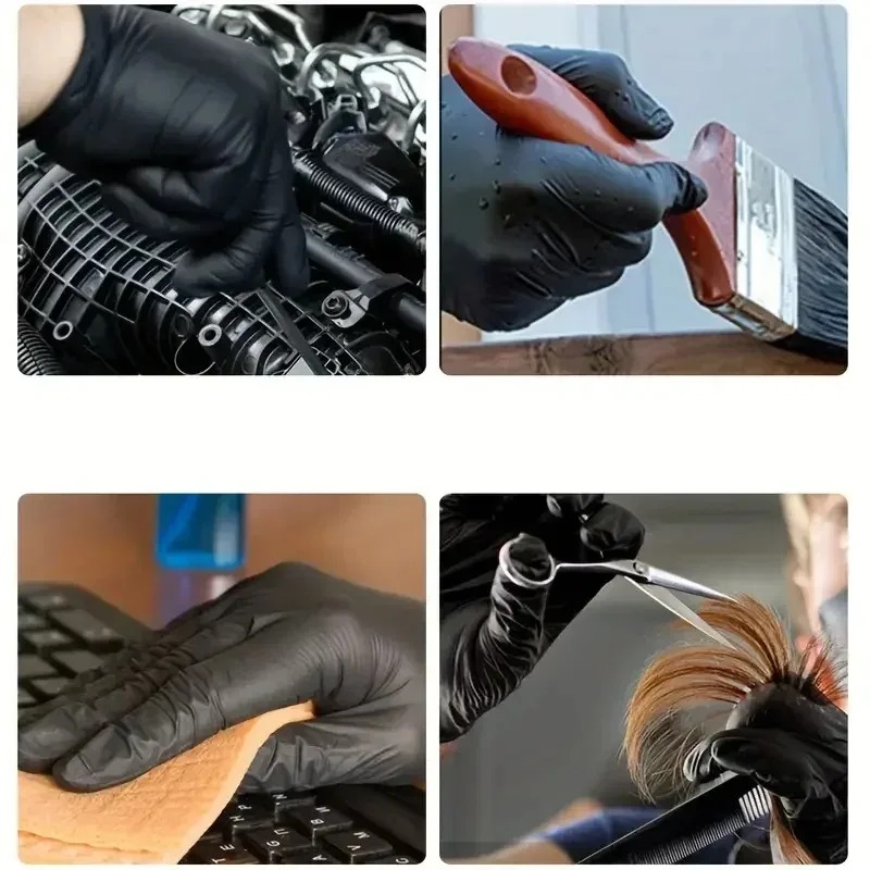 Disposable Black Gloves Unisex - Latex Disposable Glove 评论和价格