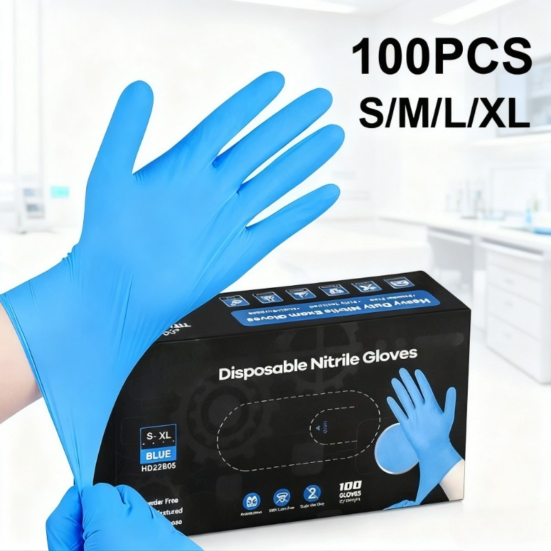 10-100PCS Blue Nitrile Gloves  - Nitrile Mechanic Glove 评论和价格