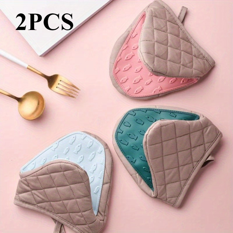 2pcs Silicone Pads | Ergonomic - Oven Mitt Silicone 评论和价格