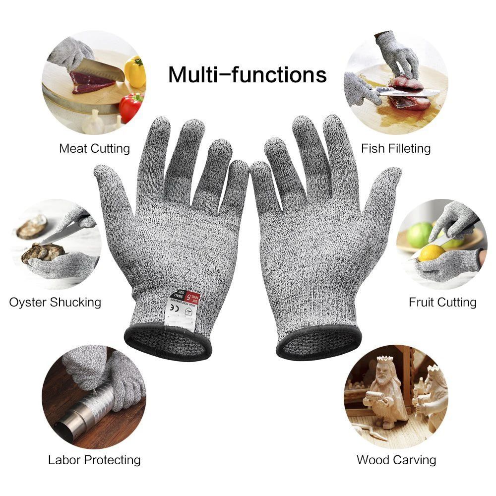 Level 5 HPPE Anti-Cut Gloves K - Cut Resistant Glove 评论和价格