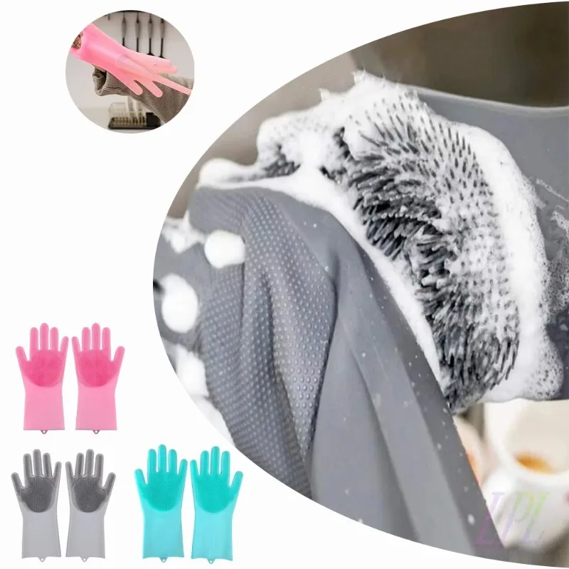 1pc Silicone Dishwashing Glove - Dish Glove Rubber 评论和价格