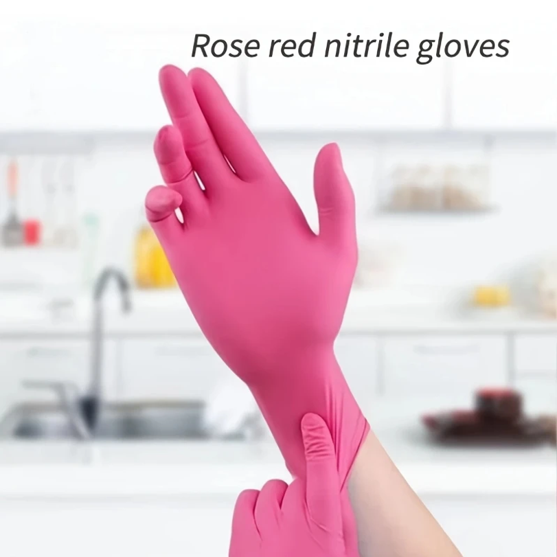 Fuchsia Nitrile Disposable Glo - Latex Disposable Glove 评论和价格
