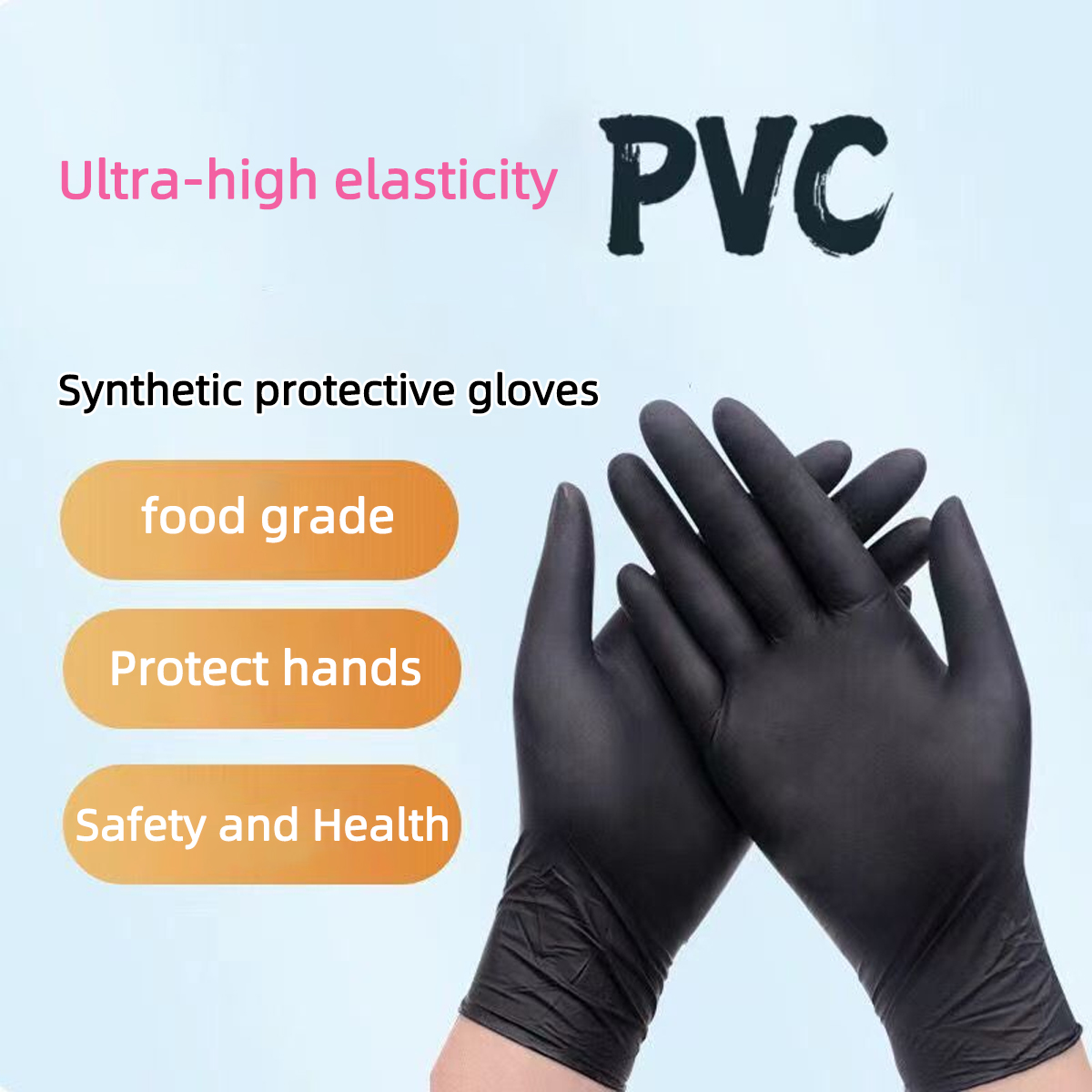 Heavy-Duty Black Disposable Ni - Nitrile Mechanic Glove 评论和价格