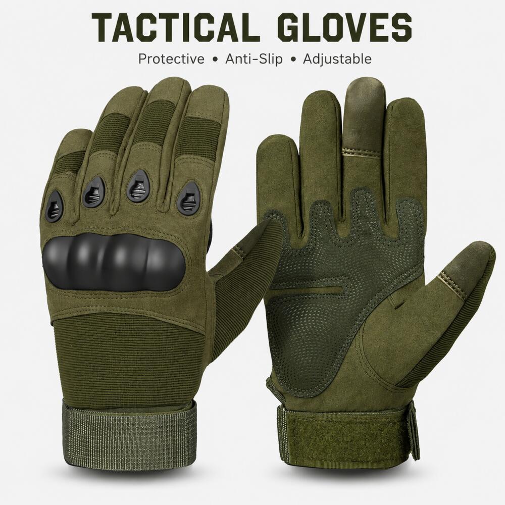 Full Finger Tactical Gloves wi - Motorcycle Glove Knuckle 评论和价格