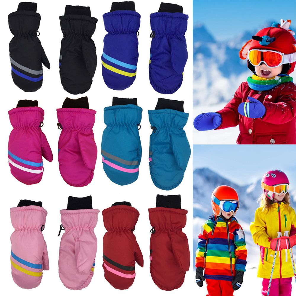 New Children Kids Winter Snow  - Ski Glove Waterproof 评论和价格