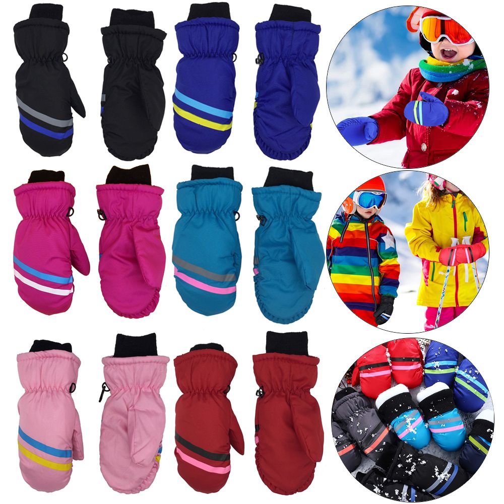 New Children Kids Winter Snow  - Ski Glove Waterproof 评论和价格