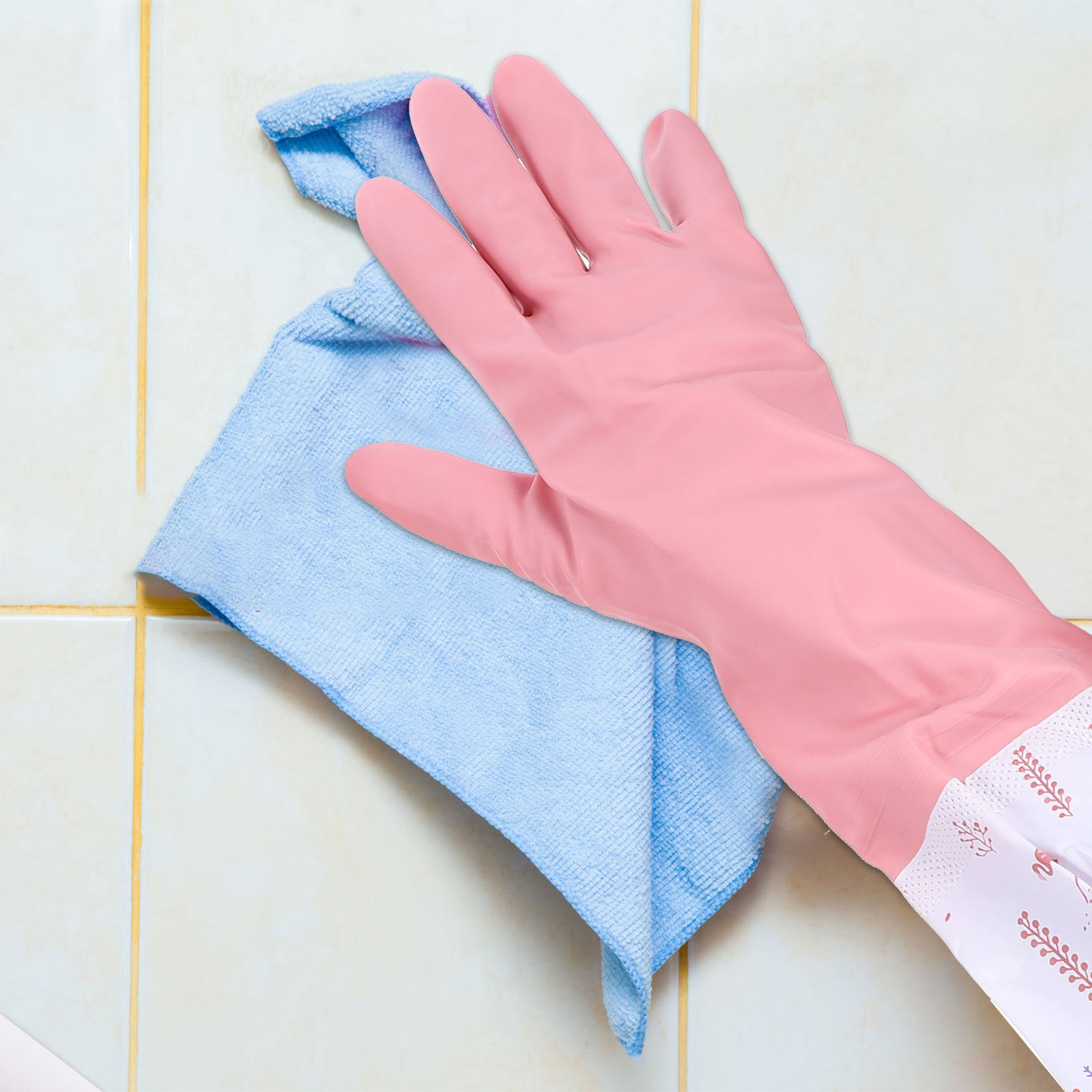 2 Pair Gloves Cleaning Waterpr - Dish Glove Rubber 评论和价格