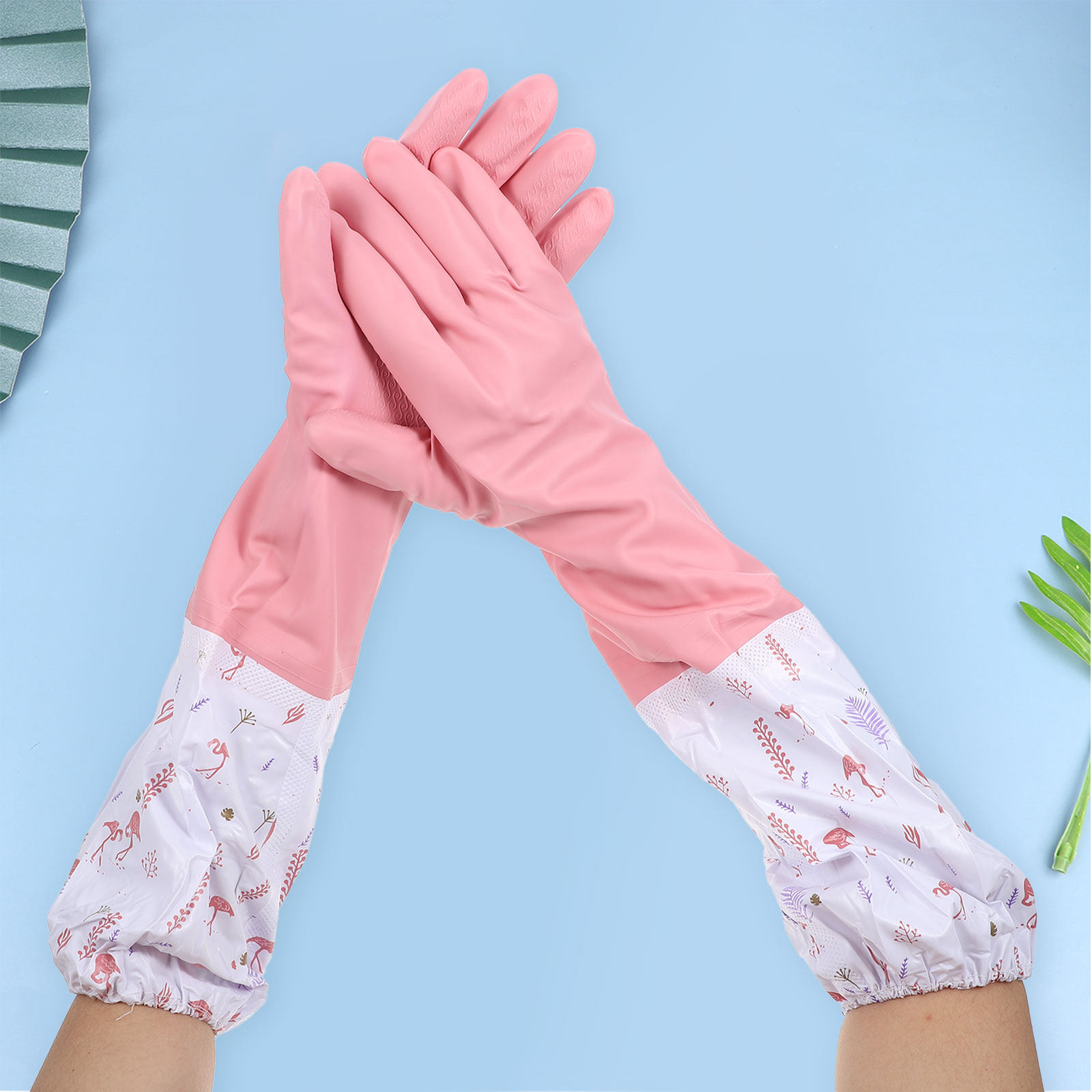 2 Pair Gloves Cleaning Waterpr - Dish Glove Rubber 评论和价格